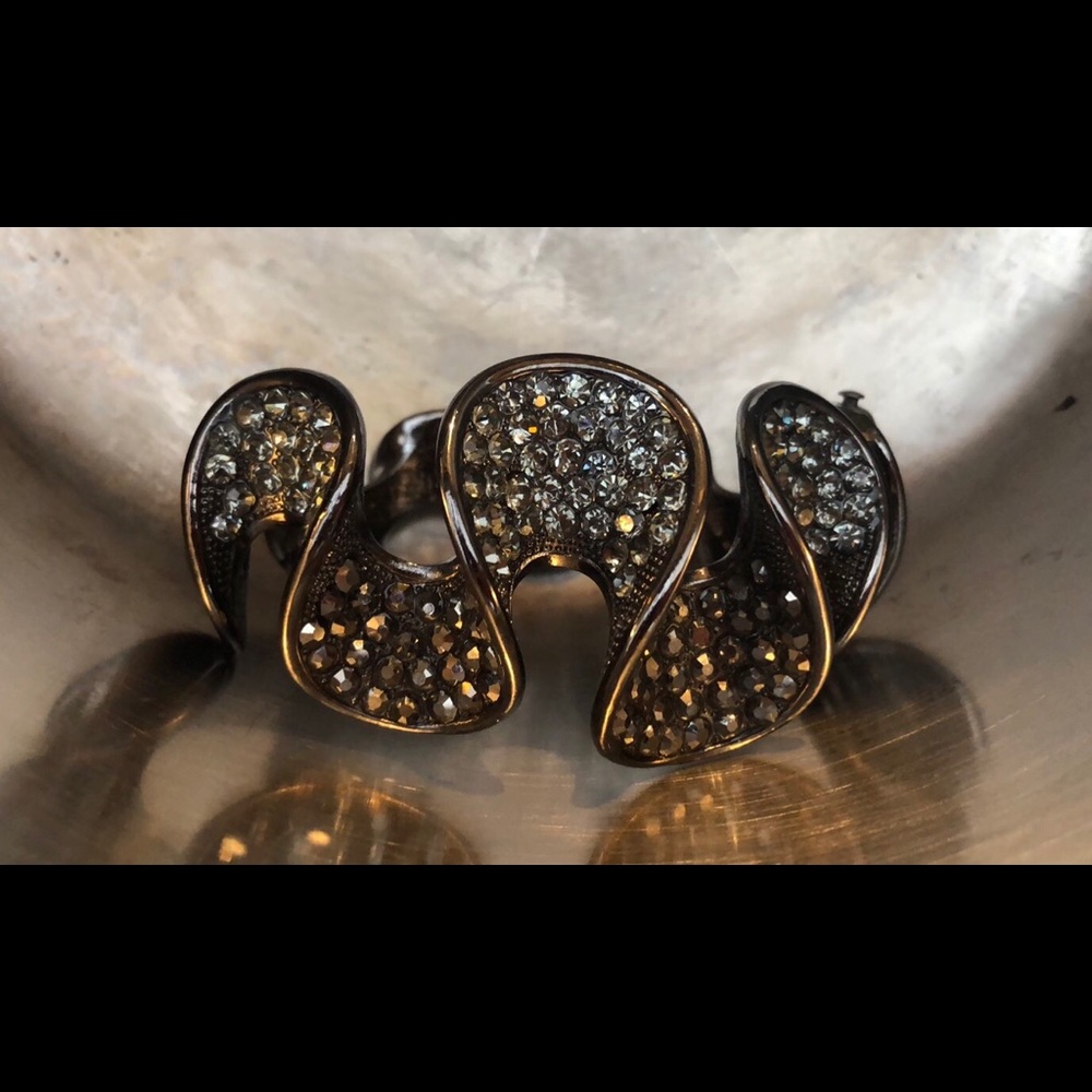 Beautiful metallic bracelet. Marcasite style